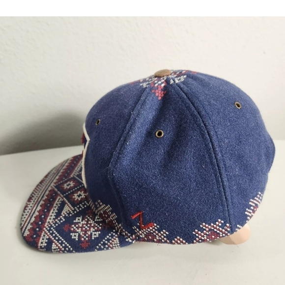 Zephyr Colorado Flag Patch Patterned Wool Baseball Snapback Cap - Picture 5 of 10